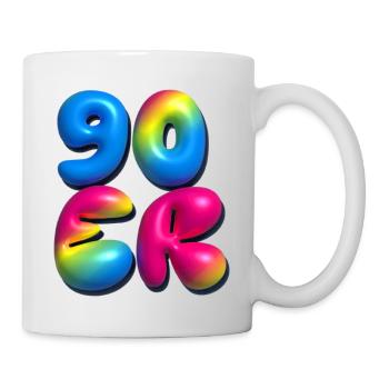 90s,retro,balloons,3d,90s,colorful - Mug - white - Right