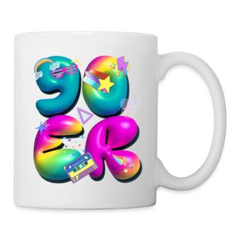 90s,retro,balloons,3d,90s,colorful - Mug - white - Right