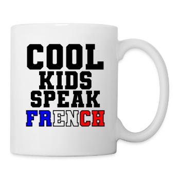 French teacher student Speak Gift for France - Mug - white - Right