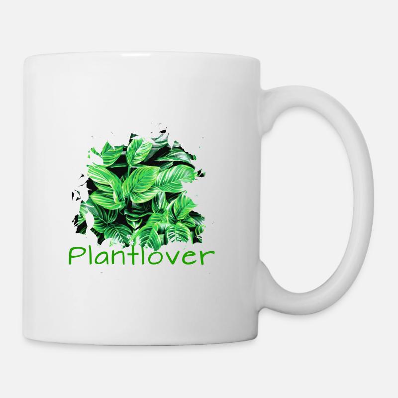 Philodendron, Plantes, Plantes, Amant - Mug blanc - blanc