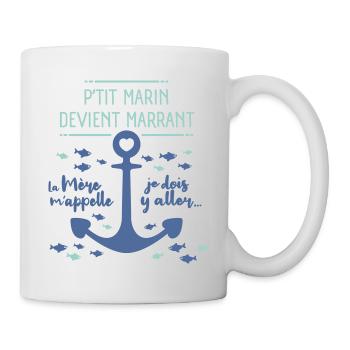 La Mère m'appelle, je dois y aller... - Mug blanc - blanc - Droite
