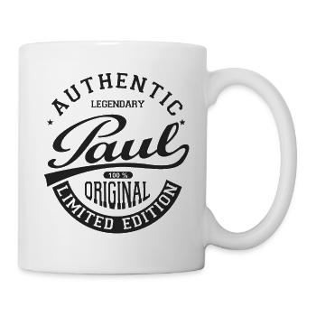 Paul Geschenk Paul T-Shirt personalisierter Name Paul - Tasse - Weiß - Rechts