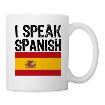 i speak SPANISH unique gift for Spain - Mug - white - Right