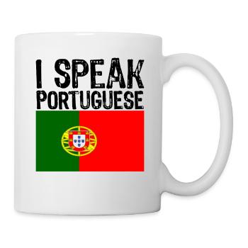 Je parle PORTUGAIS cadeau drôle voyage au Portugal - Mug blanc - blanc - Droite