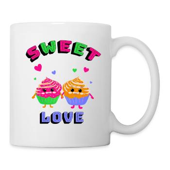 Cupcakes mignons - Mug blanc - blanc - Droite