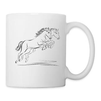 Two horses - Mug - white - Right