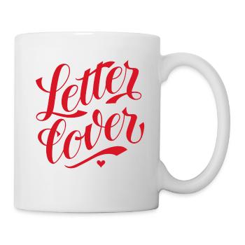 Letterlover - Conçu par KissingLetters - Mug blanc - blanc - Droite