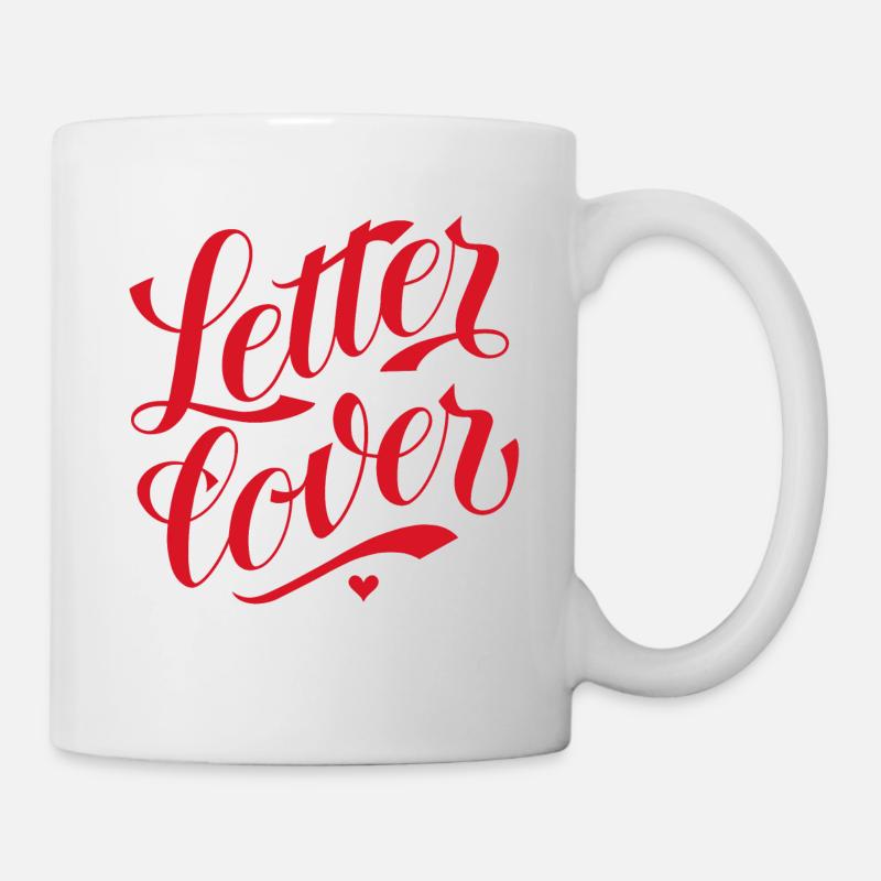 Letterlover - Conçu par KissingLetters - Mug blanc - blanc