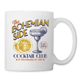 The Bohemian Side Cocktail Club retro design - Mug - white - Right