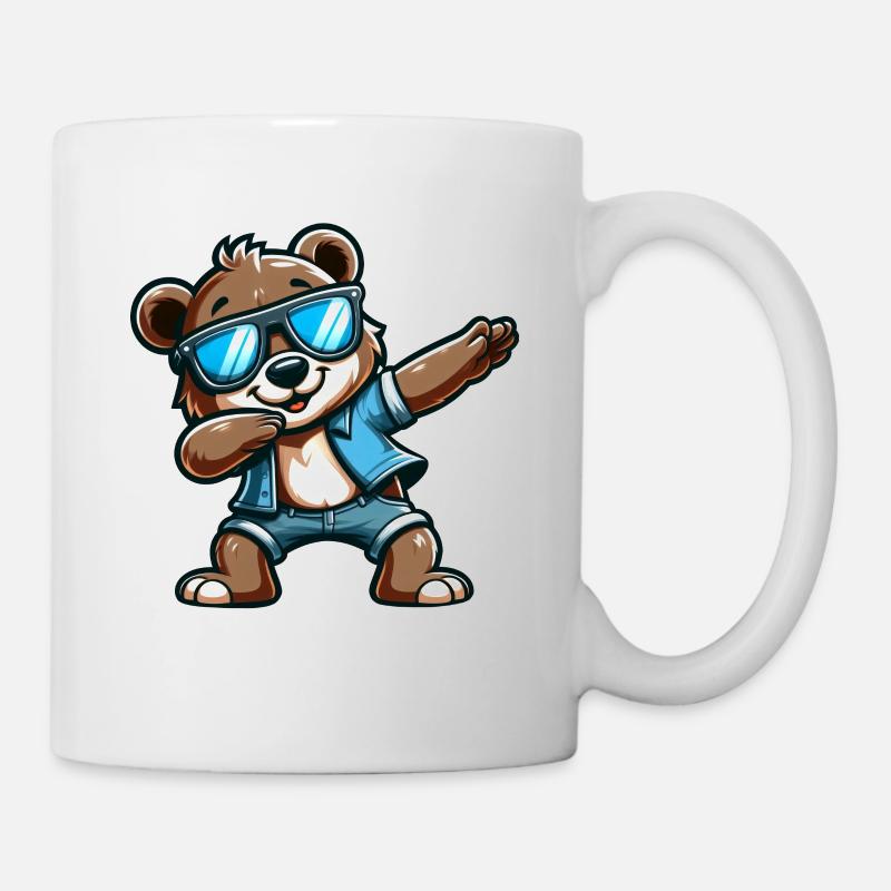 Cool Bear Dabbing - Tasse - Weiß