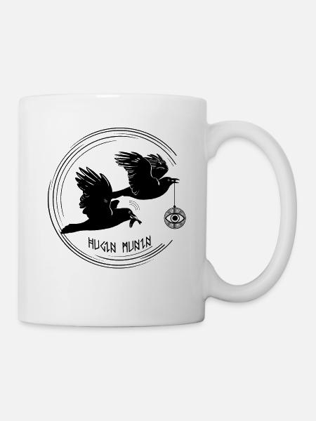 Hugin und Munin - Tasse - Weiß