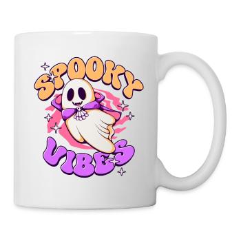 Ambiance effrayante Halloween fantôme - Mug blanc - blanc - Droite