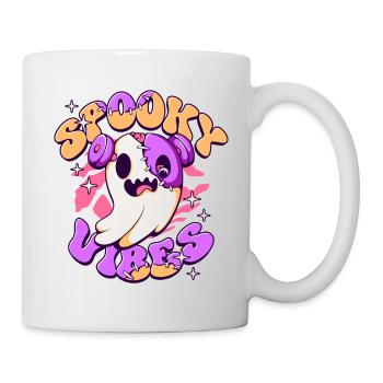 Ambiance effrayante Halloween fantôme - Mug blanc - blanc - Droite