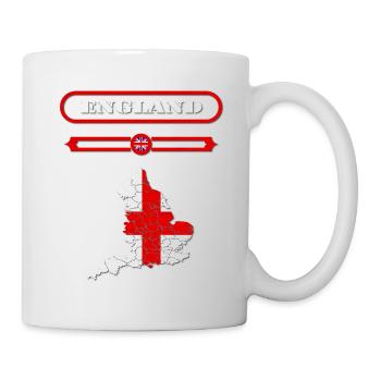 MAP OF ENGLAND. SAMER BRASIL - Mug - white - Right