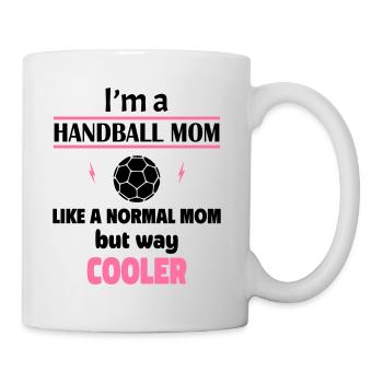 Ich bin eine Handball-Mama - Tasse - Weiß - Rechts