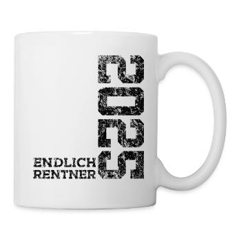 RENTE ENDLICH RENTNER 2025 - Tasse - Weiß - Rechts