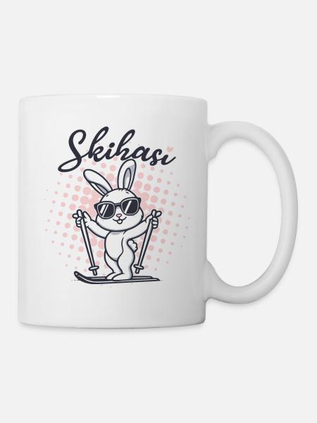 Lapin de ski Lapin de ski - Mug blanc - blanc