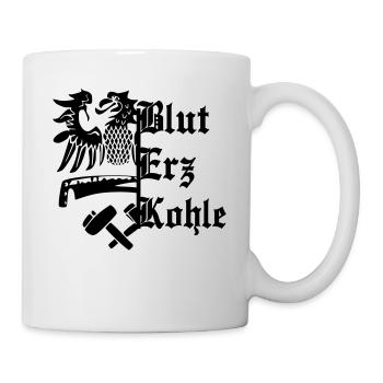 Blut Erz Kohle - Tasse - Weiß - Rechts