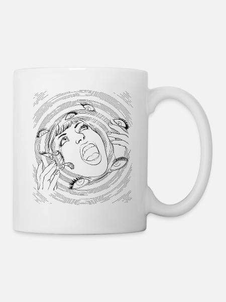 Miss Auge Pulp Fiction - Tasse - Weiß
