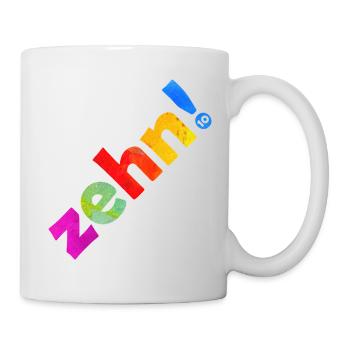 ZEHN 10 JAHRE 10. GEBURTSTAG - Tasse - Weiß - Rechts