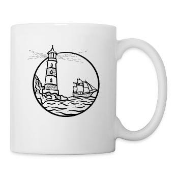 Navire-phare - Mug blanc - blanc - Droite