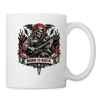 Born to Rock Grim Reaper - Tasse - Weiß - Rechts