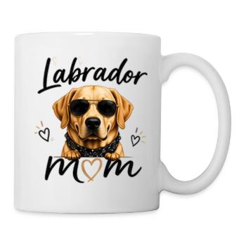 Labrador Mom – Cadeau pour les fans de Labrador - Mug blanc - blanc - Droite