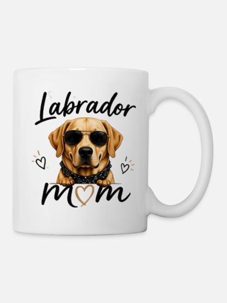 Labrador Mom – Geschenk für Labrador-Fans - Tasse - Weiß