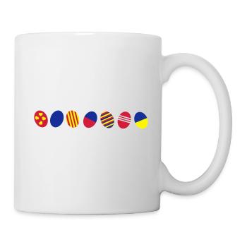 Colorful Easter eggs - Mug - white - Right