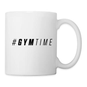 Gym time motivation fitness - Mug - white - Right