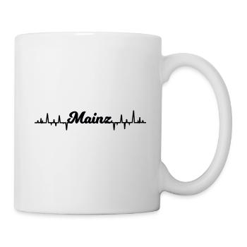 Battements cardiaques de Mayence - Mug blanc - blanc - Droite