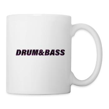 Drum'n'Bass Bass Music Saying - Mug - white - Right