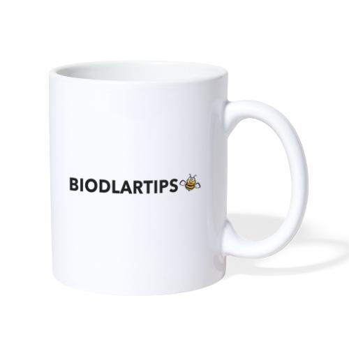 Biodlartips - Podcast logo med svart text - Mugg