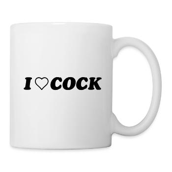 I LOVE COCK - CO1 - Tasse - Weiß - Rechts