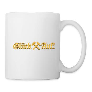 Glück Auf!! | Gold Edition - Tasse - Weiß - Rechts
