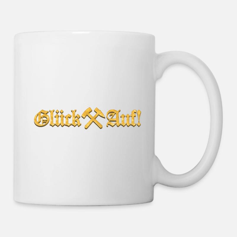 Glück Auf!! | Gold Edition - Tasse - Weiß