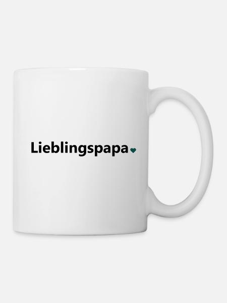 Lieblingspapa Papi Papa Vater Spruch Geschenk - Tasse - Weiß