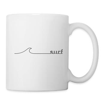 Surf wave lettering gift idea - Mug - white - Right