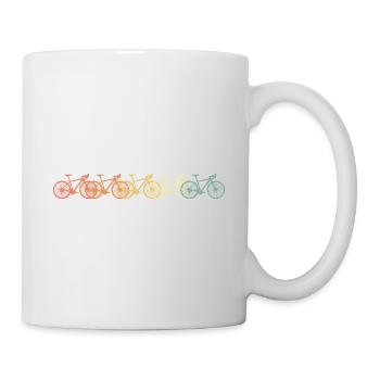 Racing vintage bike - Mug - white - Right