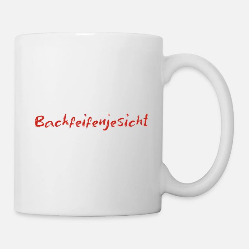 Berlin Berlinerisch Backfeifenjesicht - Tasse - Weiß