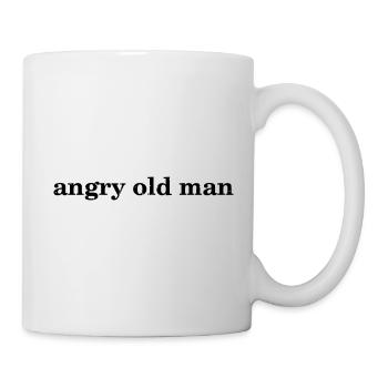 angry old man - Mug - white - Right