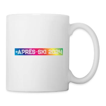 Après-ski 2024 Coloré - Mug blanc - blanc - Droite