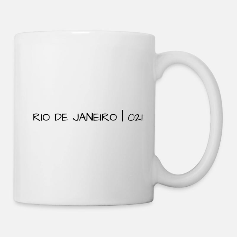 {Coleção Cidades Bacanas} DDD Rio de Janeiro - Mug blanc - blanc