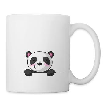 Panda de dessin animé à picots - Mug blanc - blanc - Droite
