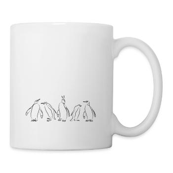 penguin groupies - Mug - white - Right