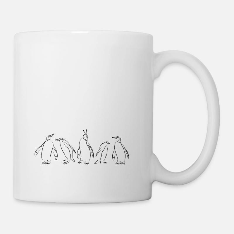 penguin groupies - Mug - white