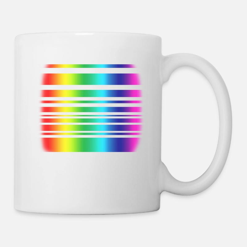 Regenbogen - Tasse - Weiß