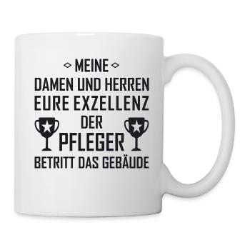 Der Pfleger - Tasse - Weiß - Rechts