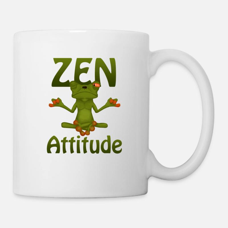 Grenouille Zen Attitude - Mug blanc - blanc