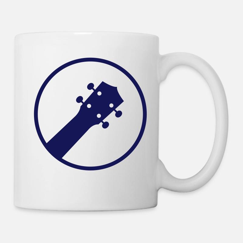 Ukulele im Kreis - Tasse - Weiß